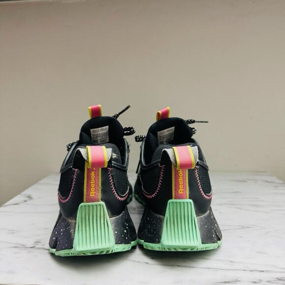 Reebok Zig Dynamica Adventure Black And Pink Running Shoes Women’s Size 7 - Picture 5 of 10